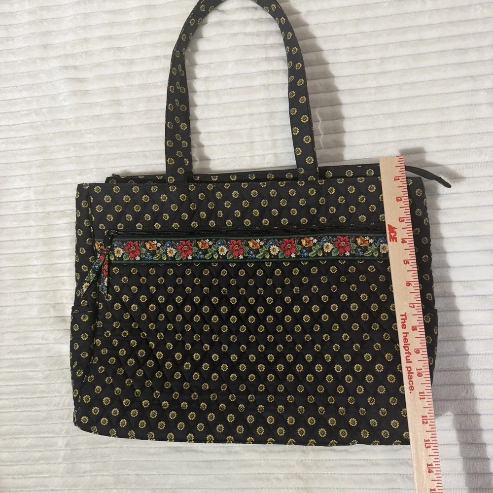 VTG Vera Bradley Metropolitan Laptop Tote Bag retired 